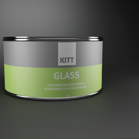 Полиэфирная шпатлёвка со стекловолокном GLASS 1500 гр