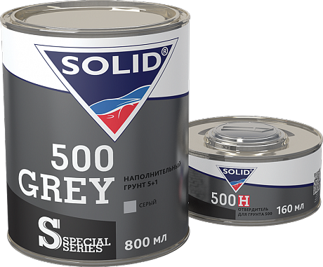 SOLID 2К  500 ГРУНТ 5+1 серый ( 0.8+0.16мл) 5+1