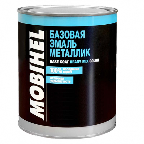 600 MOBIHEL автоэмаль металлик 1 л. Черная-UNI